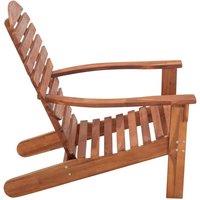 Berkfield Home Durable Adirondack Chair Solid Acacia Wood in Brown
