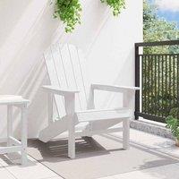 Berkfield Home Modern Adirondack Chair White 74x82x91 cm HDPE | Size: 74 x 82 x 91 cm