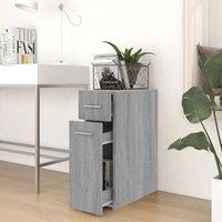 Berkfield Home Premium Apothecary Cabinet Grey Sonoma 20x45.5x60 cm Engineered Wood