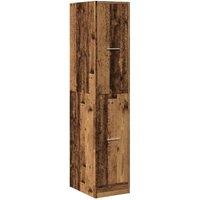 Berkfield Home Elegant Apothecary Cabinet Old Wood 30x41x144.5 cm Engineered Wood in Brown