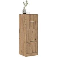 Berkfield Home Elegant Apothecary Cabinet Artisian Oak 40x41x118 cm Engineered Wood in Brown | Size: 40 x 41 x 118 cm