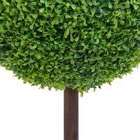 Berkfield Home Lush Artificial Boxwood Plant with Pot Ball Shaped Green 50 cm