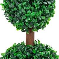 Berkfield Home Lush Artificial Boxwood Plant with Pot Ball Shaped Green 60 cm