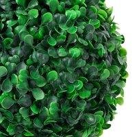 Berkfield Home Lush Artificial Boxwood Plant with Pot Ball Shaped Green 90 cm