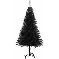 Berkfield Home Modern Artificial Christmas Tree with Stand Black 150 cm PVC
