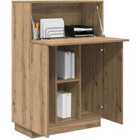 Berkfield Home Modern Artisan Oak Writing Desk Artisan oak Particle board Medium in Brown