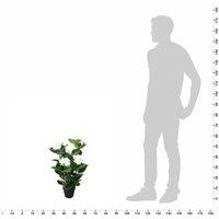 Berkfield Home Realistic Artificial Hydrangea Plant with Pot 60 cm White