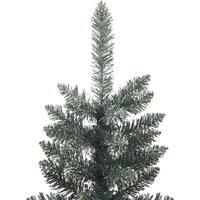 Berkfield Home Beautiful Artificial Slim Christmas Tree with Stand Green 240 cm PVC
