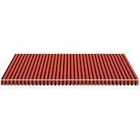 Berkfield Home Durable Awning Top Sunshade Canvas Orange & Brown 500x300 cm