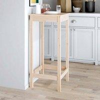 Berkfield Home Beautiful Bar Table 50x50x110 cm Solid Wood Pine in Light Tan | Size: 50 x 50 x 110 cm