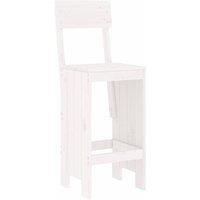 Berkfield Home Beautiful Bar Stools 2 pcs White 40x48.5x115.5 cm Solid Wood Pine