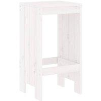 Berkfield Home Beautiful Bar Stools 2 pcs White 40x36x75 cm Solid Wood Pine | Size: 40 x 36 x 75 cm