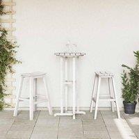 Berkfield Home Elegant Bar Stools 2 pcs White HDPE