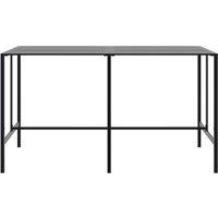 Berkfield Home Stylish Bar Table Black 200x100x110 cm Powder-coated Steel | Size: 200 x 100 x 110 cm