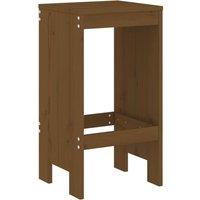Berkfield Home Beautiful Bar Stools 2 pcs Honey Brown 40x36x75 cm Solid Wood Pine | Size: 40 x 36 x 75 cm