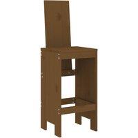 Berkfield Home Beautiful Bar Stools 2 pcs Honey Brown 40x42x120 cm Solid Wood Pine | Size: 40 x 42 x 120 cm