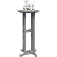 Berkfield Home Elegant Bar Table Light Grey 55x55x107 cm HDPE | Size: 55 x 55 x 107 cm