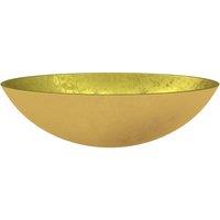 Berkfield Home Modern Basin Glass 50x37x14 cm Gold | Size: 50 x 37 x 14 cm