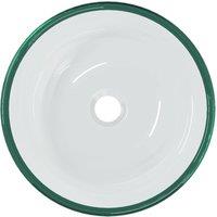 Berkfield Home Modern Basin Tempered Glass 35x12 cm Transparent in Clear