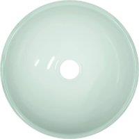 Berkfield Home Modern Basin Tempered Glass 30x12 cm White