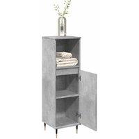 Berkfield Home Durable Bathroom Cabinet Concrete Grey 30x30x100 cm Engineered Wood | Size: 30 x 30 x 100 cm