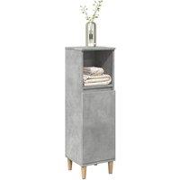 Berkfield Home Durable Bathroom Cabinet Concrete Grey 30x30x100 cm Engineered Wood | Size: 30 x 30 x 100 cm