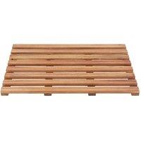 Berkfield Home Durable Bath Mats 2 pcs Solid Acacia Wood 56x37 cm in Brown