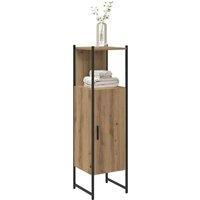 Berkfield Home Sturdy Bathroom Cabinet Artisan Oak 33x33x120.5 cm Engineered Wood in Brown
