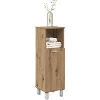 Berkfield Home Comfortable Bathroom Cabinet Artisan Oak 30x30x95 cm Engineered Wood in Brown | Size: 30 x 30 x 95 cm