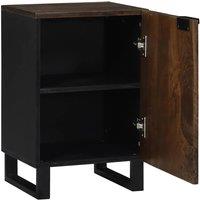 Berkfield Home Modern Bathroom Cabinet 38x33.5x58 cm Solid Mango Wood in Brown