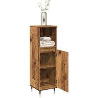 Berkfield Home Durable Bathroom Cabinet Old Wood 30x30x100 cm Engineered Wood in Brown | Size: 30 x 30 x 100 cm