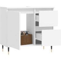 Berkfield Home Durable Bathroom Cabinet White 65x33x60 cm Engineered Wood | Size: 65 x 33 x 60 cm