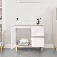 Berkfield Home Durable Bathroom Cabinet White 65x33x60 cm Engineered Wood | Size: 65 x 33 x 60 cm