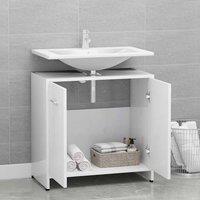Berkfield Home Sturdy Bathroom Cabinet White 60x33x61 cm Engineered Wood | Size: 60 x 33 x 61 cm