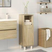 Berkfield Home Practical Bathroom Cabinet Sonoma Oak 30.5x30x95 cm Engineered Wood in Light Brown