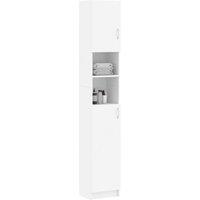 Berkfield Home Spacious Bathroom Cabinet White 32x25.5x190 cm Engineered Wood
