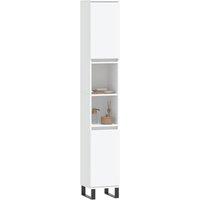 Berkfield Home Durable Bathroom Cabinet White 30x30x190 cm Engineered Wood | Size: 30 x 30 x 190 cm