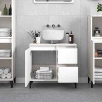 Berkfield Home Durable Bathroom Cabinet White 65x33x60 cm Engineered Wood | Size: 65 x 33 x 60 cm