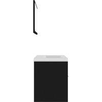 Berkfield Home Elegant Bathroom Furniture Set Black Engineered Wood