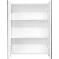 Berkfield Home Durable Bathroom Mirror Cabinet 60x15x75 cm MDF Shining White | Size: 60 x 15 x 75 cm