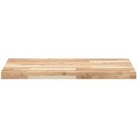Berkfield Home Versatile Bathroom Vanity Top Untreated 120x50x4 cm Solid Wood Acacia in Brown | Size: 120 x 50 x 4 cm