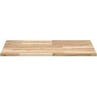 Berkfield Home Versatile Bathroom Vanity Top Untreated 100x60x2 cm Solid Wood Acacia in Brown | Size: 100 x 60 x 2 cm
