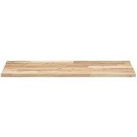 Berkfield Home Versatile Bathroom Vanity Top Untreated 100x40x2 cm Solid Wood Acacia in Brown | Size: 100 x 40 x 2 cm