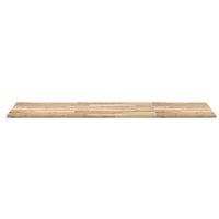 Berkfield Home Versatile Bathroom Vanity Top Untreated 140x60x2 cm Solid Wood Acacia in Brown | Size: 140 x 60 x 2 cm