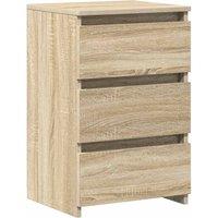 Berkfield Home Durable Bed Cabinets 2 pcs Sonoma Oak 40x35x62.5 cm Engineered Wood in Light Tan