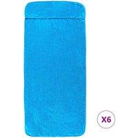 Berkfield Home Soft Beach Towels 6 pcs Turquoise 60x135 cm Fabric 400 GSM