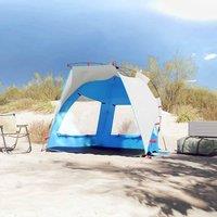 Berkfield Home Beautiful Beach Tent 2-Person Azure Blue Quick Release Waterproof
