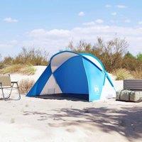 Berkfield Home Beautiful Beach Tent 2-Person Azure Blue Pop-up Waterproof