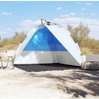 Berkfield Home Beautiful Beach Tent Azure Blue Quick Release Waterproof