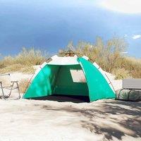 Berkfield Home Beautiful Beach Tent 2-Person Sea Green Quick Release Waterproof